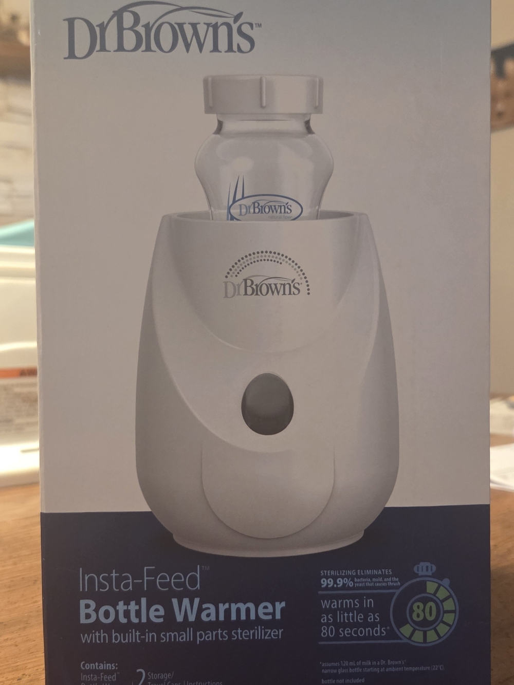 NIB Dr. Brown's Insta-Feed Bottle Warmer